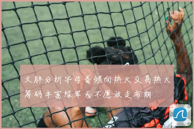 文胖分析字母哥倾向热火交易热火筹码丰富绿军或不愿放走布朗